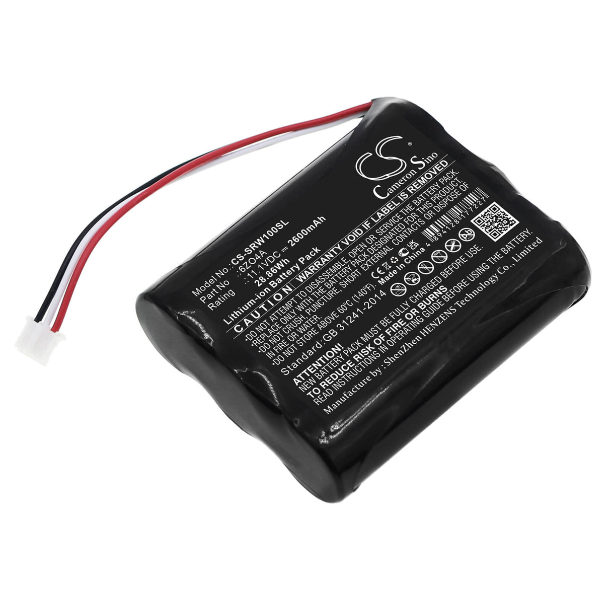 11.1V, Li-ion, 2600mAh, Speaker battery fits Sony, Vgf-wa1, 28.86Wh Speaker Cameron Sino Technology Limited