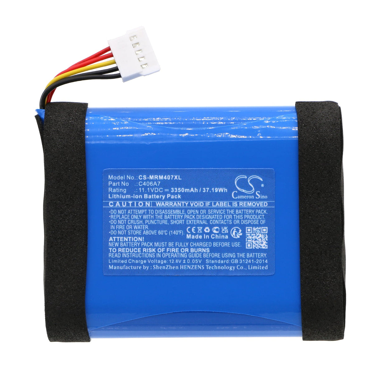 11.1V, Li-ion, 3350mAh, Speaker battery fits Marshall, Middleton, 37.19Wh Speaker Cameron Sino Technology Limited
