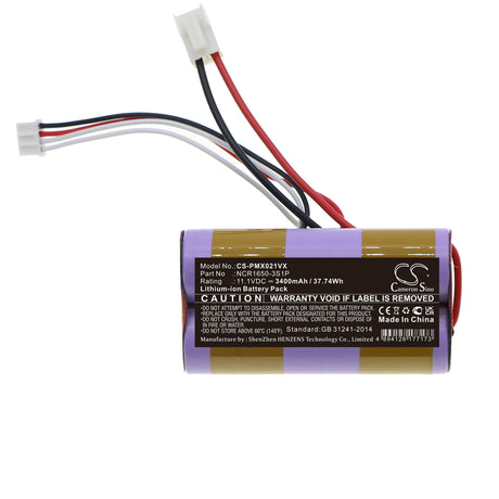 11.1V, Li-ion, 3400mAh, Vacuum battery fits Plus Minus Zero, Xjb-b021, Xjc-y010, 37.74Wh Vacuum Cameron Sino Technology Limited