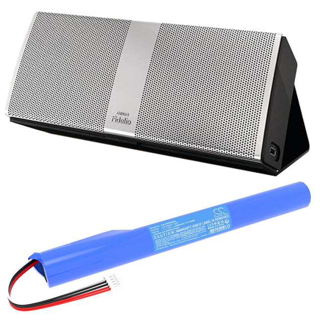 11.1V, Li-ion, 3400mAh, Speaker battery fits Philips, Fidelio P9, P9blk/98, 37.74Wh Speaker Cameron Sino Technology Limited
