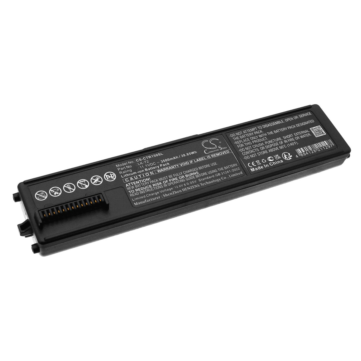 11.1V, Li-ion, 3500mAh, Printer battery fits Canon, Pixma Tr150 Portable Printer, 38.85Wh Printer Cameron Sino Technology Limited