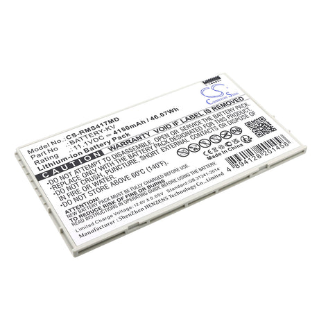 11.1V, Li-ion, 4150mAh, Medical battery fits Iray, Battery-kv, Mars1417v, Mars1417v Flat Panel Detector, 46.07Wh Medical Cameron Sino Technology Limited (Medical)