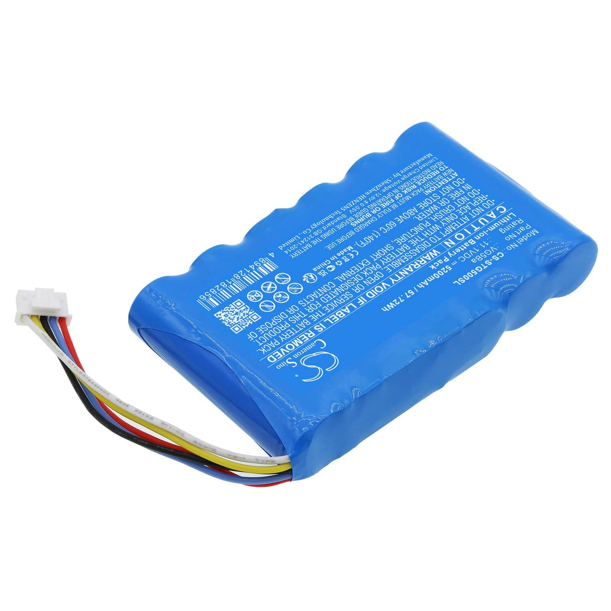 11.1V, Li-ion, 5200mAh, Speaker battery fits Soundcast, Vg5, 57.72Wh Speaker Cameron Sino Technology Limited