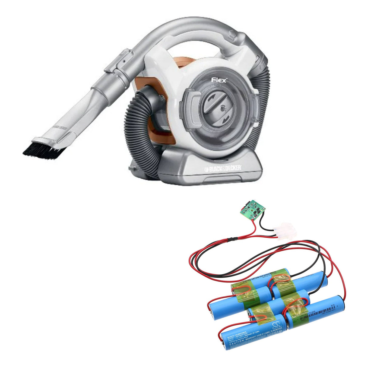 11.1v, Li-ion, 5200mah, Black & Decker vacuum Battery Fits Fhv1200 Type 1, 57.72wh Vacuum Cameron Sino Technology Limited