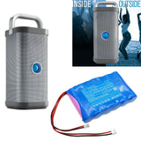 11.1V, Li-ion, 5200mAh, Speaker battery fits Brookstone, 154544, Big Blue Party, 57.72Wh Speaker Cameron Sino Technology Limited