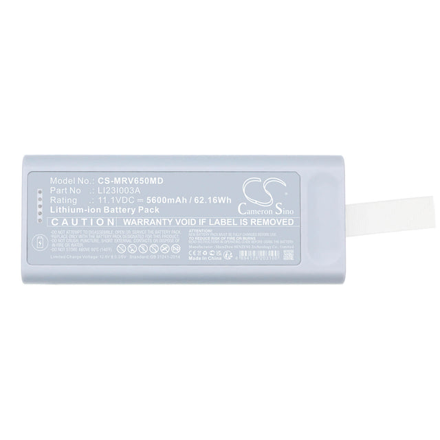11.1V, Li-ion, 5600mAh, Medical battery fits Mindray, 022-000248-00, Benevision N19, Benevision N22, 62.16Wh Medical Cameron Sino Technology Limited (Medical)