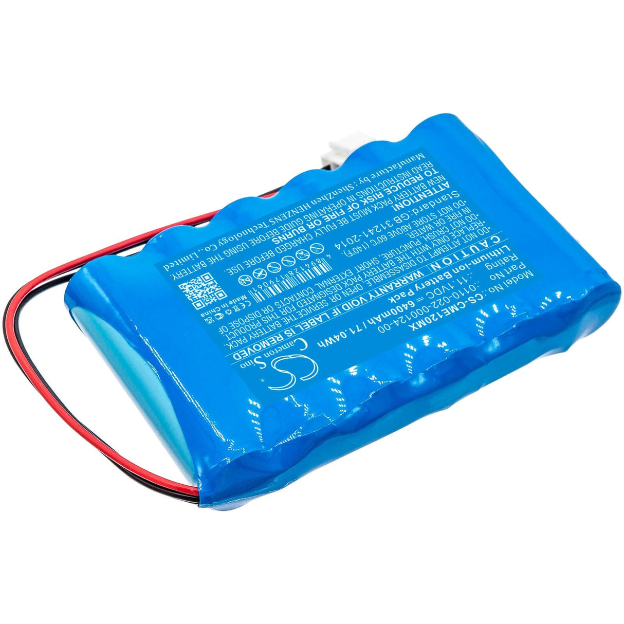 11.1V, Li-ion, 6400mAh, Medical battery fits Comen, 0110-022-000124-00, Cm-1200a Ecg, 71.04Wh Medical Cameron Sino Technology Limited (Medical)