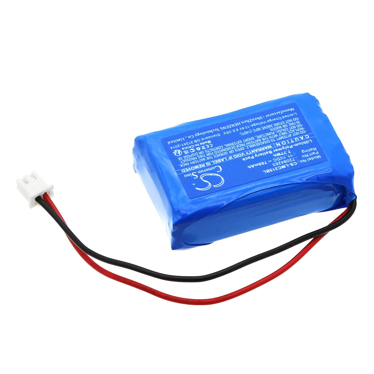 11,1V, Li-Polymère, 700mAh, Batterie de caisse enregistreuse compatible avec Olympia, Nc315, Nc325, 7,77Wh Caisse enregistreuse Cameron Sino Technology Limited
