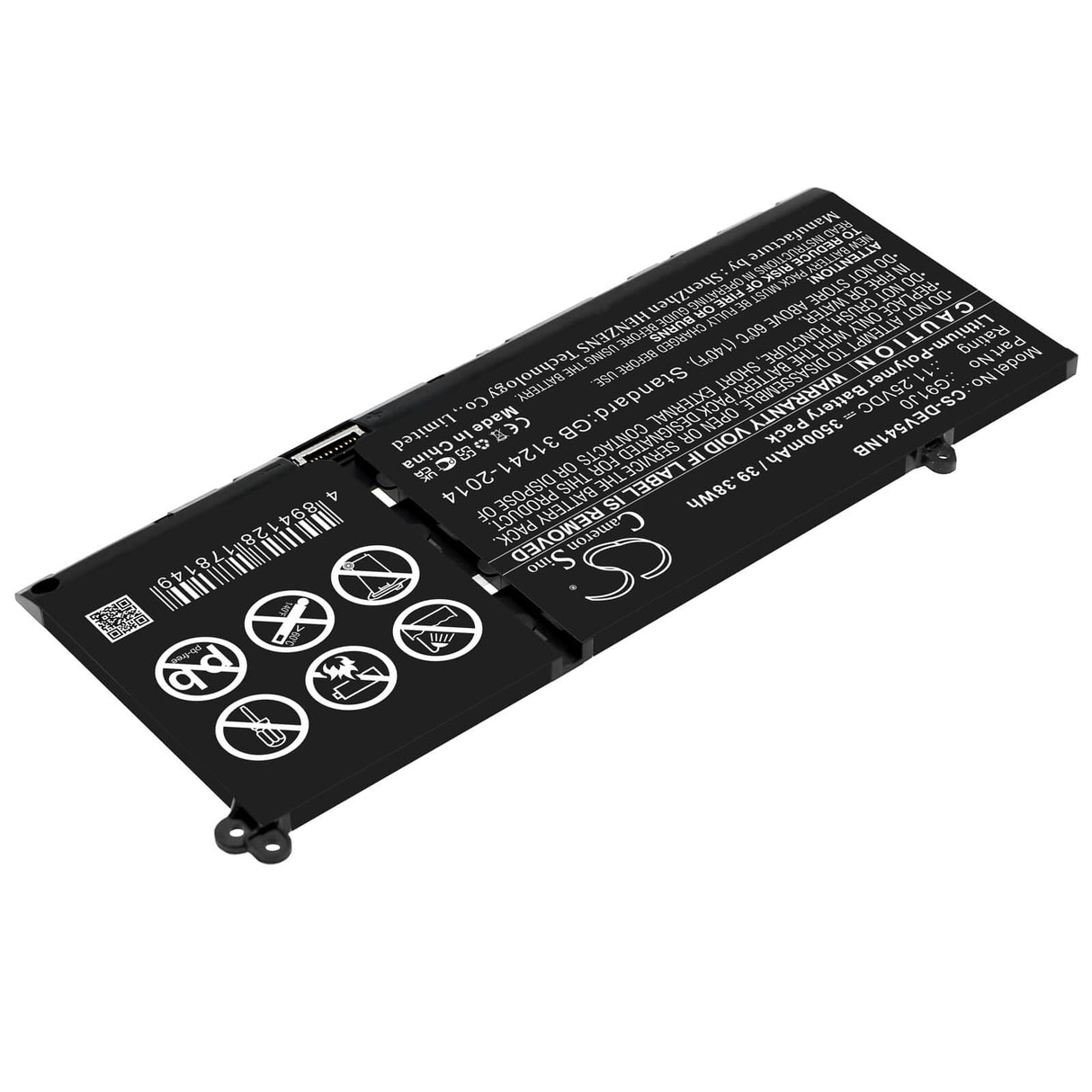 11.25v, Li-ion, 3500mah, Battery Fits Dell, Inspiron 5415, Inspiron 5418, 39.38wh Notebook, Laptop Cameron Sino Technology Limited   