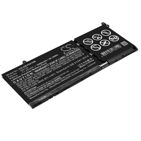 11.25v, Li-ion, 3500mah, Battery Fits Dell, Inspiron 5415, Inspiron 5418, 39.38wh Notebook, Laptop Cameron Sino Technology Limited   