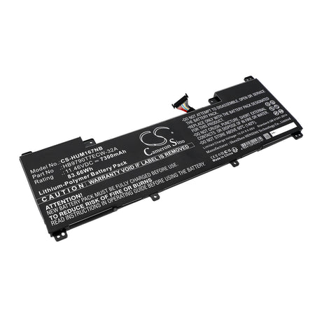 11.46v, Li-polymer, 7300mah, Notebook battery Fits Huawei Matebook 16 Crem-wfd9, Matebook 16 Crem-wfg9, 83.66wh Notebook, Laptop Cameron Sino Technology Limited   