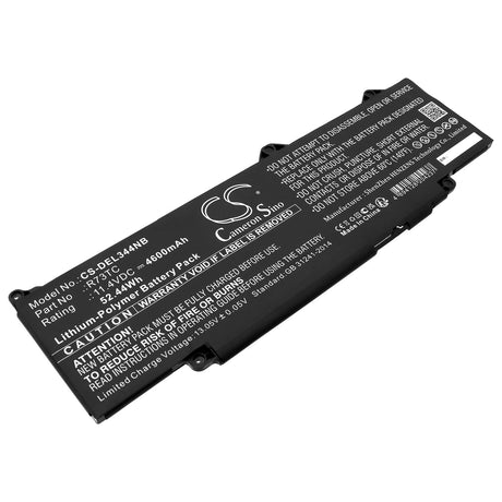 11.4v, Li-ion, 4600mah, Notebook battery Fits Dell Latitude 3440 2023, 52.44wh Notebook, Laptop Cameron Sino Technology Limited