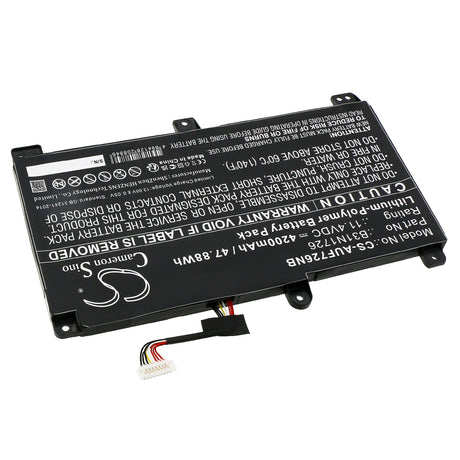 11.4V, Li-Polymer, 4200mAh, Notebook, Laptop battery fits Asus, Fx504, Fx504g, 47.88Wh Notebook, Laptop Cameron Sino Technology Limited