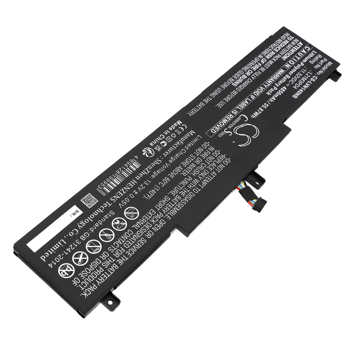 11.52V, Li-Polymer, 4850mAh, Notebook Battery fits Lenovo, Thinkpad Neo 14, 55.87Wh Notebook, Laptop Cameron Sino Technology Limited