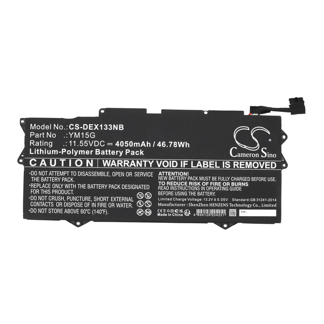 11.55v, Li-ion, 4050mah, Notebook battery Fits Dell Xps 13 9315, Xps 13 9315-c0nnp, 46.78wh Notebook, Laptop Cameron Sino Technology Limited