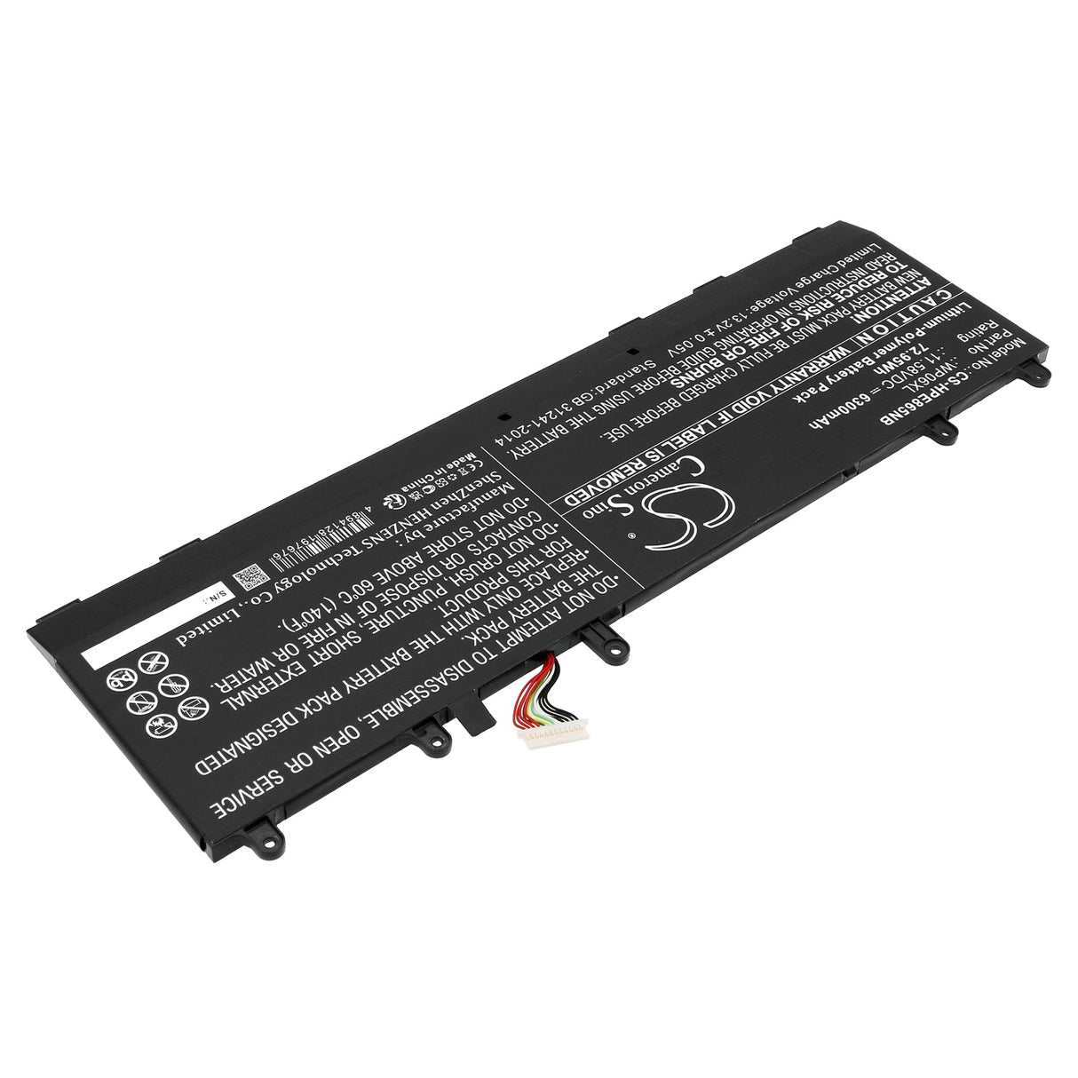 11.58v, Li-ion, 6300mah, Battery Fits Hp, Elitebook 860 G9 5z6b1ea, Elitebook 860 G9 5z6b5ea, 72.95wh Notebook, Laptop Cameron Sino Technology Limited