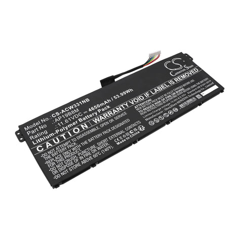 11.61v, Li-ion, 4650mah, Notebook battery Fits Acer Aspire Vero Av15-52, 53.99wh Notebook, Laptop Cameron Sino Technology Limited   