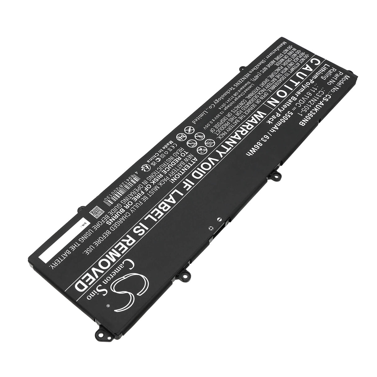 11.61V, Li-Polymer, 5500mAh, Notebook Battery fits Asus, K3605vu, K3605vv, 63.86Wh Notebook, Laptop Cameron Sino Technology Limited