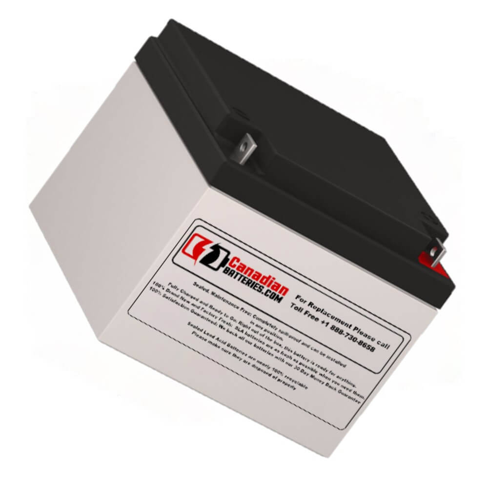 12 Volt 26 Amp Hour Sealed Lead Acid Battery – Canadianbatteries.com
