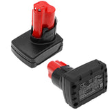 12.0V, Li-ion, 6000mAh, Power Tools battery fits Milwaukee, 48112402, C12 Fm, C12 Hz, 72Wh Power Tools Cameron Sino Technology Limited (Power Tools)