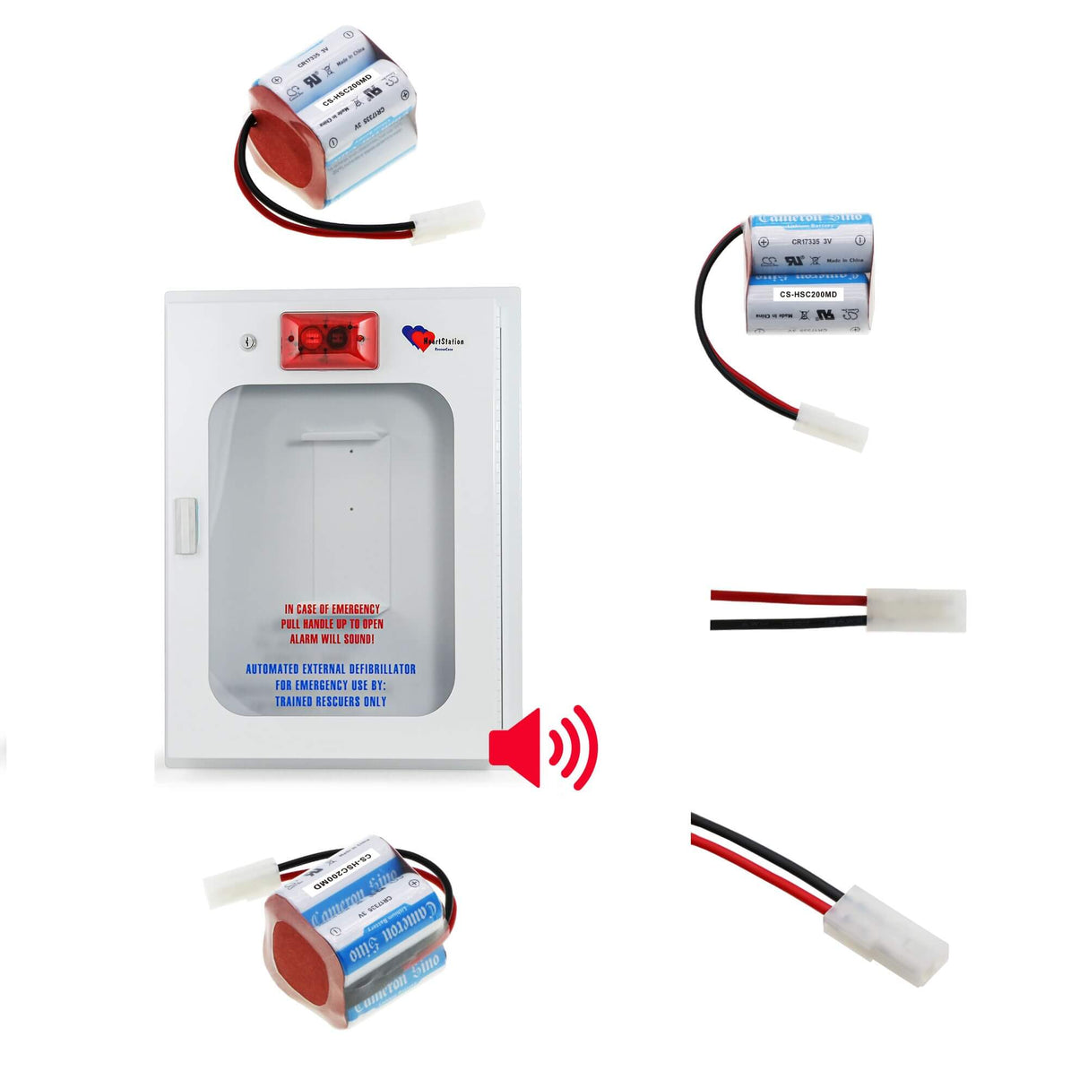 12.0V, Li-MnO2, 1350mAh, Medical battery fits Heartstation, M902, Premium Alarmed Cabinet, Rc2000r, 16.20Wh Medical Cameron Sino Technology Limited (Medical)