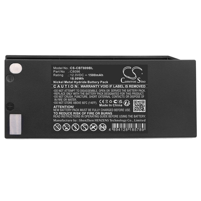 12.0v, Ni-mh, 1500mah, Crane Remote Battery Fits Cattron Theimeg, 7700t15, T01, 18.00wh Crane Remote Control Cameron Sino Technology Limited   