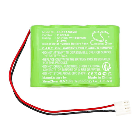 12.0V, Ni-MH, 1800mAh, Medical battery fits Codan, A707v, A708v, 21.6Wh Medical Cameron Sino Technology Limited (Medical)