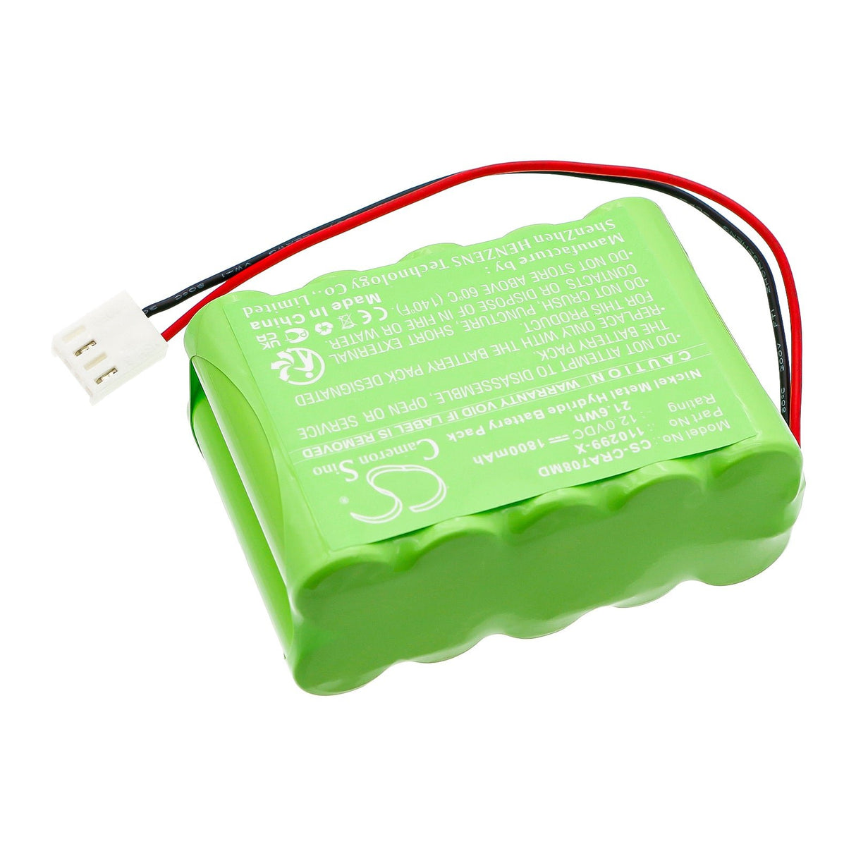12.0V, Ni-MH, 1800mAh, Medical battery fits Codan, A707v, A708v, 21.6Wh Medical Cameron Sino Technology Limited (Medical)