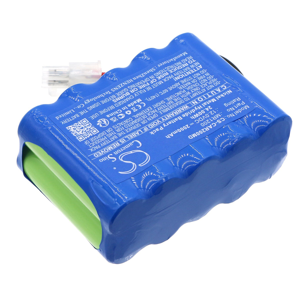 12.0V, Ni-MH, 2000mAh, Medical battery fits Cardioline, 17001237, Ecg200l, Ecg200s, 24.0Wh Medical Cameron Sino Technology Limited (Medical)
