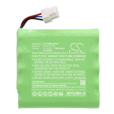 12.0V, Ni-MH, 2000mAh, Vacuum battery fits Panasonic, Mc-rm10-w, Rollan Mc-rm10, 24.00Wh Vacuum Cameron Sino Technology Limited