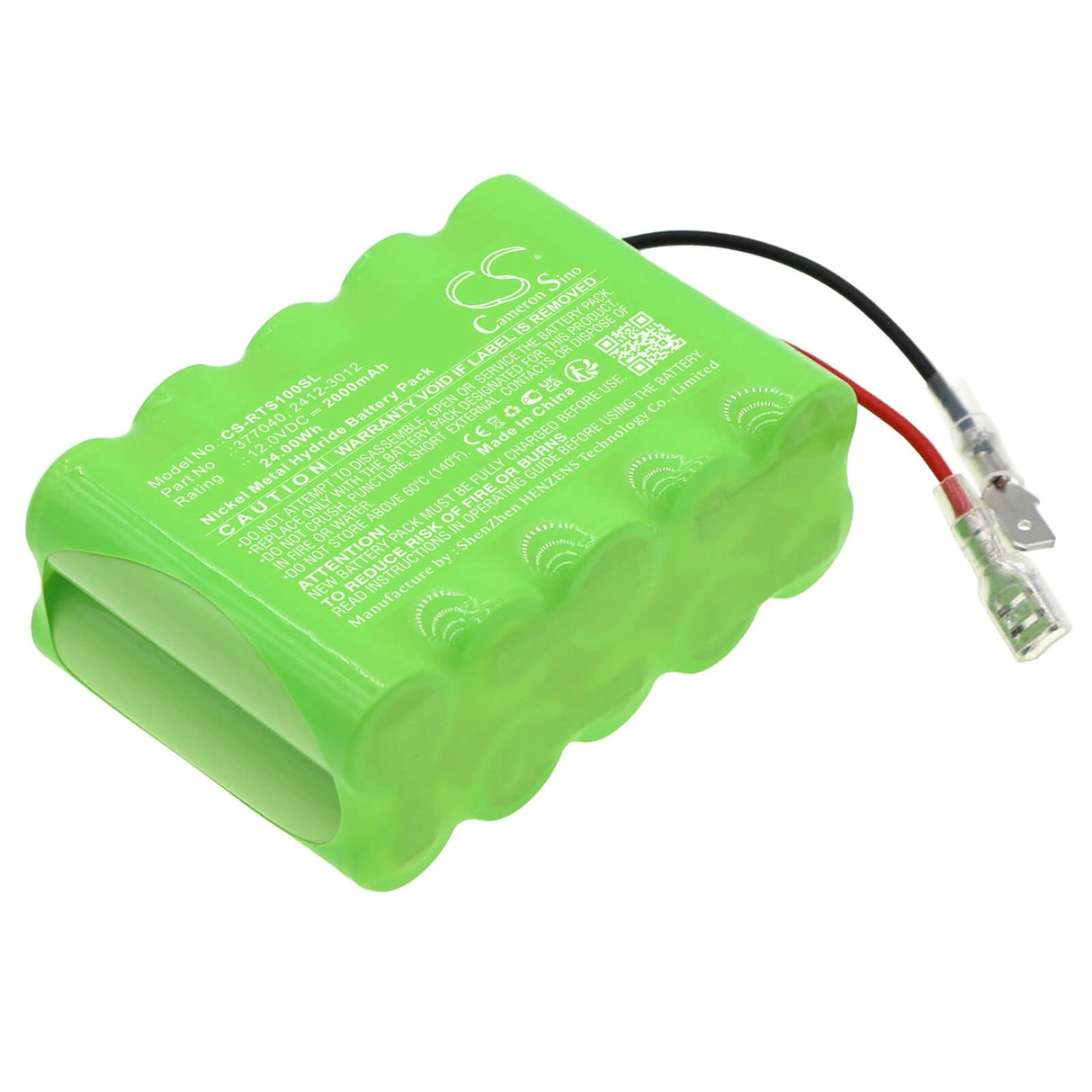 12.0V, Ni-MH, 2000mAh, Smart Home battery fits Roto, 2412-3012, Ds1000, G1 Rt1, 24Wh Smart Home Cameron Sino Technology Limited