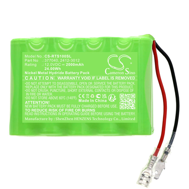 12.0V, Ni-MH, 2000mAh, Smart Home battery fits Roto, 2412-3012, Ds1000, G1 Rt1, 24Wh Smart Home Cameron Sino Technology Limited