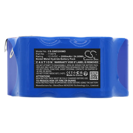 12.0V, Ni-MH, 2000mAh, Medical battery fits Simonson-wheel, 110079, Defibrillator Defi2, 24.00Wh Medical Cameron Sino Technology Limited (Medical)
