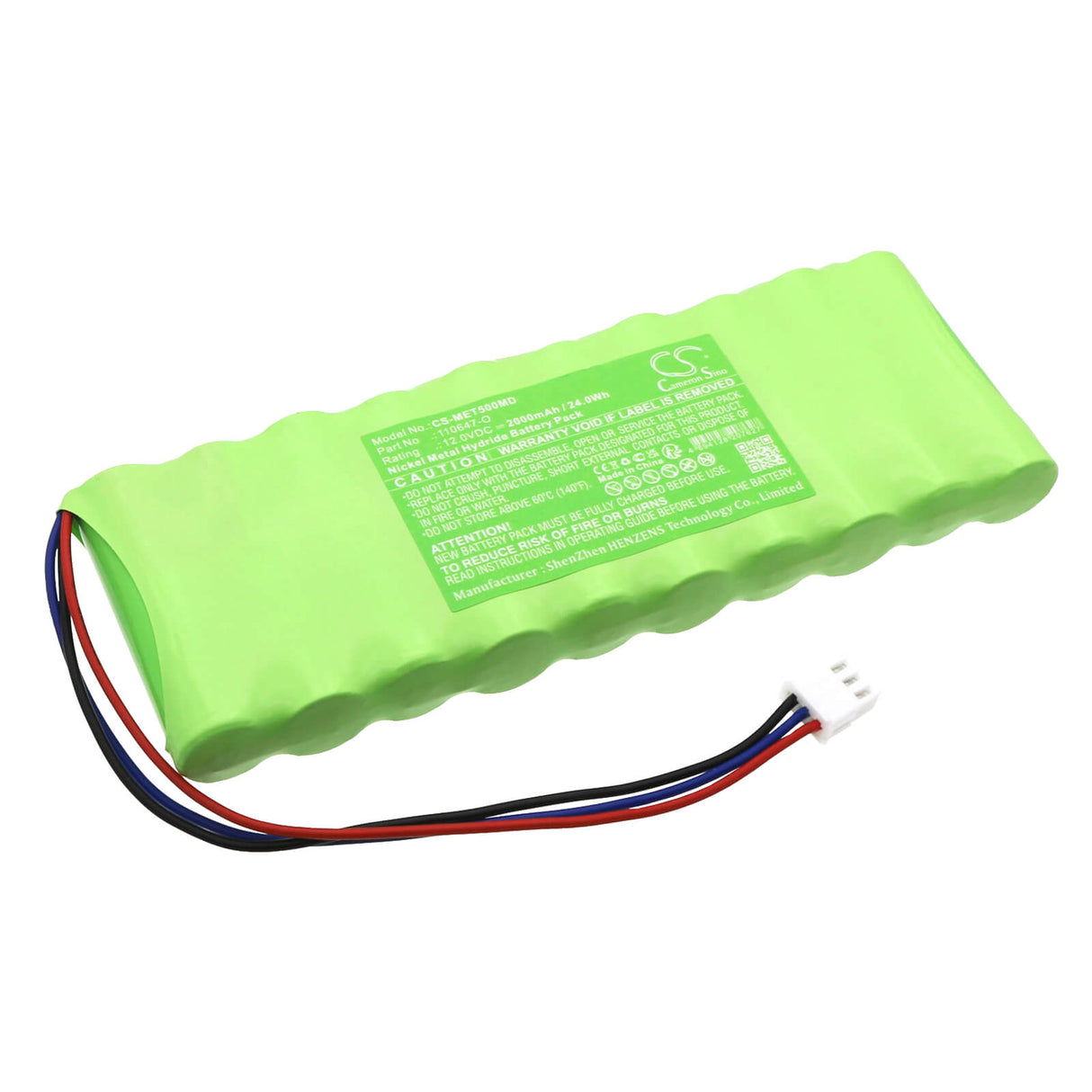 12.0V, Ni-MH, 2000mAh Medical Battery fits Medicaleconet, Monitor Compact Type 5o, 24.0Wh Medical Cameron Sino Technology Limited (Medical)