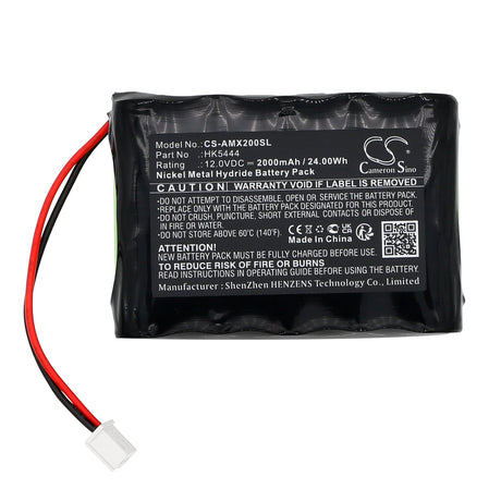 12.0v, Ni-mh, 2000mah, Time Clock Battery Fits Pix-200, Pix-200 Dcf, 24.00wh Time Clock Cameron Sino Technology Limited   