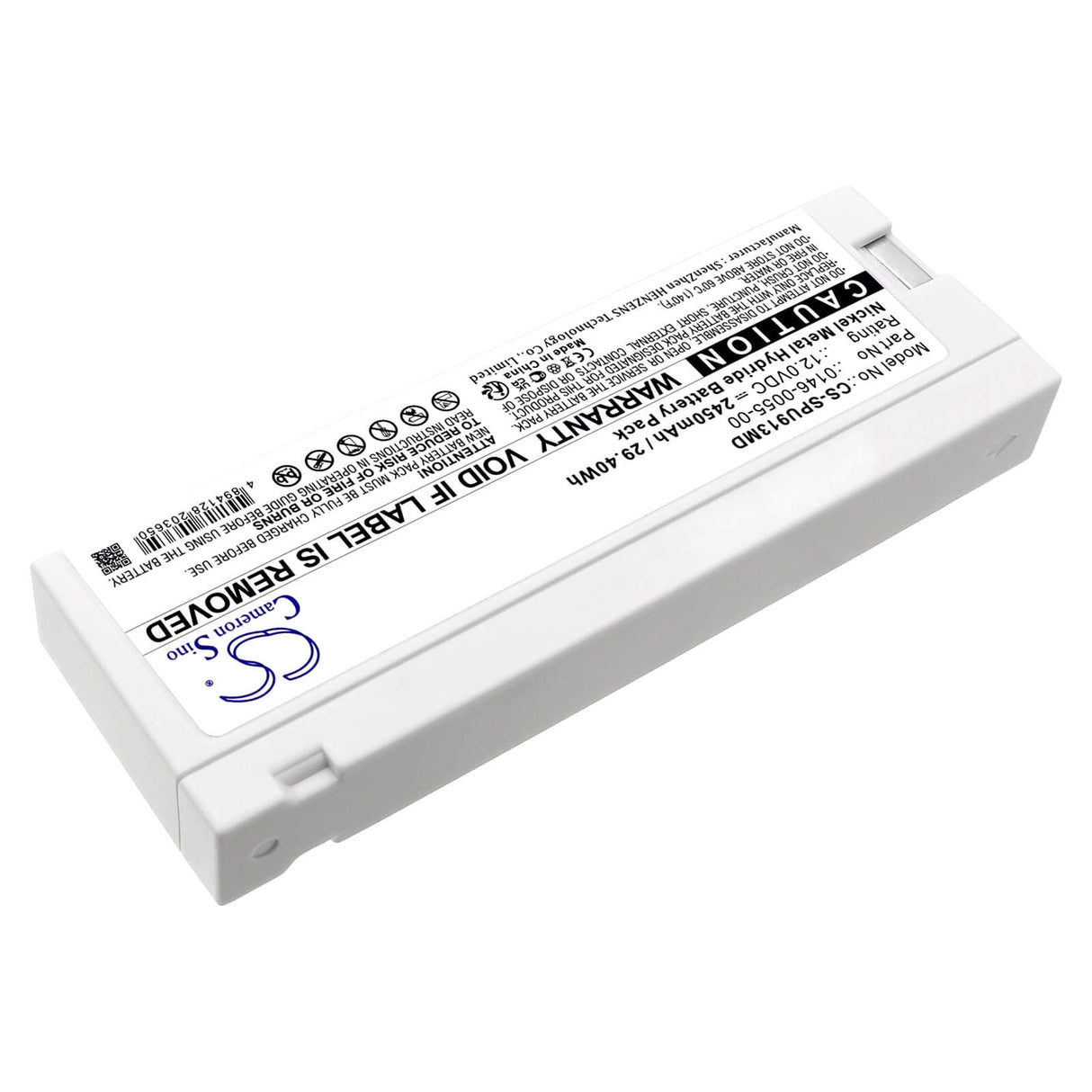 12.0V, Ni-MH, 2450mAh, Medical battery fits Spacelabs, 0146-0055-00, 90367, 91369, 29.40Wh Medical Cameron Sino Technology Limited (Medical)