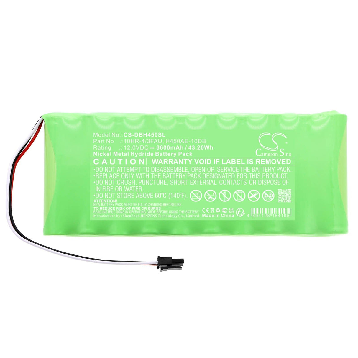 12.0V, Ni-MH, 3600mAh, Equipment battery fits Diebold, 10hr-4/3fau, ACCUVOTE-TSX, Touch Screen Voting Machines, 43.2Wh Equipment, Survey, Test Cameron Sino Technology Limited