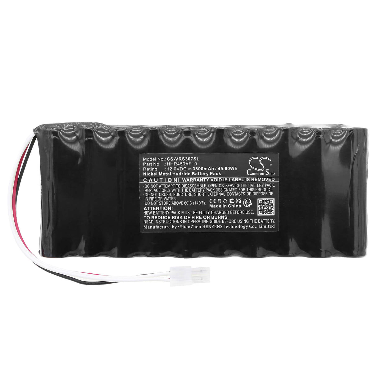 12.0V, Ni-MH, 3800mAh, Equipment battery fits Kws Electronic, Hhr450af10, Varos 307, 45.6Wh Equipment, Survey, Test Cameron Sino Technology Limited
