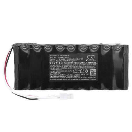 12.0V, Ni-MH, 3800mAh, Equipment battery fits Kws Electronic, Hhr450af10, Varos 307, 45.6Wh Equipment, Survey, Test Cameron Sino Technology Limited