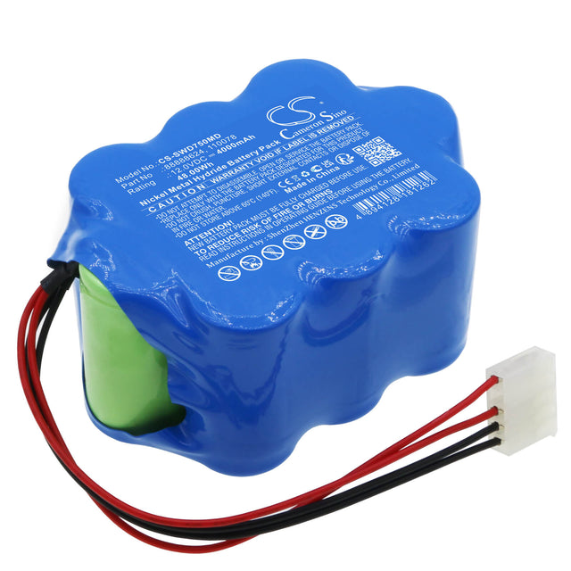 12.0V, Ni-MH, 4000mAh, Medical battery fits Simonson-wheel, 110078, Defibrillator 750, Defibrillator Dms730, 48.00Wh Medical Cameron Sino Technology Limited (Medical)