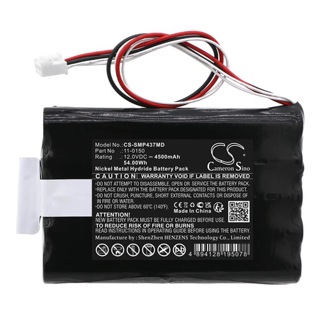 12.0V, Ni-MH, 4500mAh, Medical battery fits Mge Sam, 11-0150 Msp1437, Eps Suction Pump, 54.00Wh Medical Cameron Sino Technology Limited (Medical)