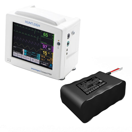 12.0V, Ni-MH, 4500mAh, Medical battery fits Huntleigh, Sc750 Monitor, 54.0Wh Medical Cameron Sino Technology Limited (Medical)