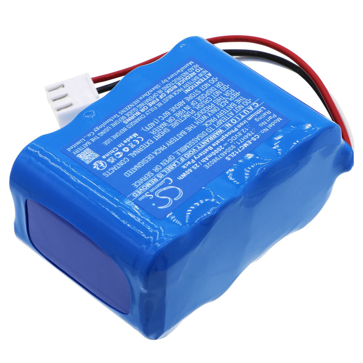 12,8V, LiFePO4, 2000mAh, Batterie d'éclairage d'urgence compatible avec Dual-lite, 784h71, Evch12, 25,60Wh Éclairage d'urgence Cameron Sino Technology Limited