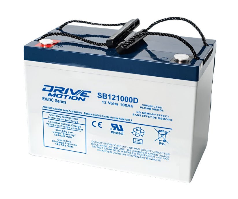 12V, 100Ah, replacement battery for Discover D121000bd with M8 Insert terminals Sealed Lead Acid CB Generic Default Title