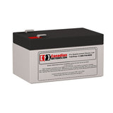 Batterie de remplacement 12V, 1.2Ah pour Casil Ca1212 avec bornes F1 Plomb-acide scellé CB Titre par défaut générique