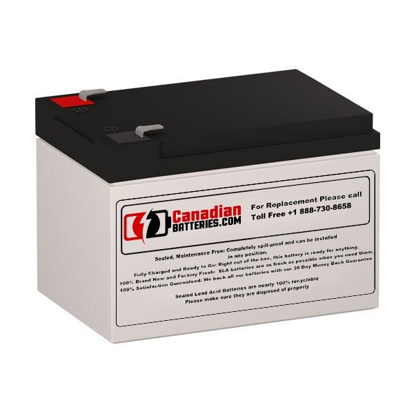 12V, 12Ah, replacement battery for Effekta Bt 12-12 with F2 terminals Sealed Lead Acid CB Generic Default Title
