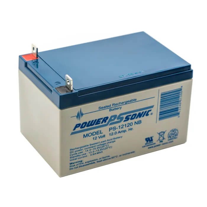 12V, 12Ah, replacement battery for Ya Heng 6-mf-12 with Nut & Bolt terminals Sealed Lead Acid Power-Sonic Default Title