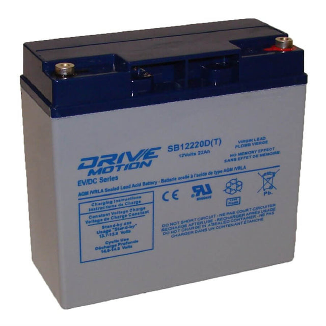 12V, 22Ah, replacement battery for Universal Ub12220 with F13 terminals Sealed Lead Acid CB Generic Default Title