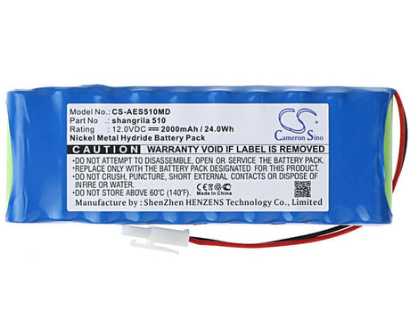 12.0V, Ni-MH, 2000mAh, Medical battery fits Aeonmed, Shangrila 510, 24.0Wh Medical Cameron Sino Technology Limited (Medical)