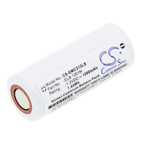 1.2V, Ni-CD, 1200mAh, Emergency Lighting battery fits Lithonia, Elb 1201n, Le S 1 R 120/277 El N, Le S 1 R 120/277 El N Sd, 1.44Wh Emergency Lighting Cameron Sino Technology Limited